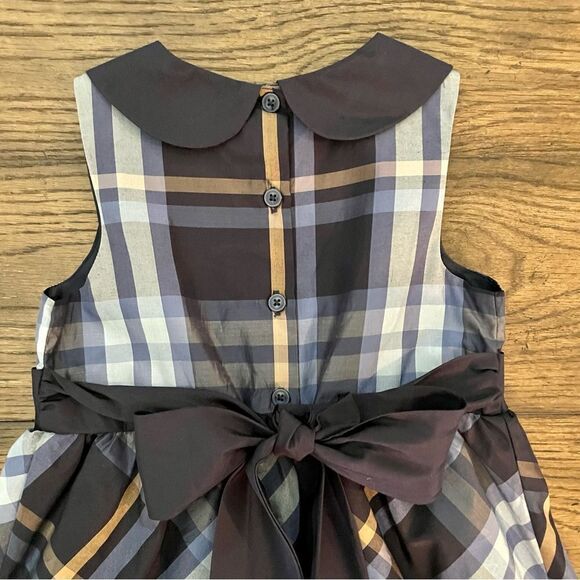Janie and Jack 5 Plaid Dress Peter Pan Collar - Picture 7 of 8